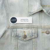 Custom Business Logo Company Employee Naamplaatje (In situ)