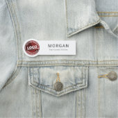 Custom Business Logo Company Employee Naamplaatje (In situ)