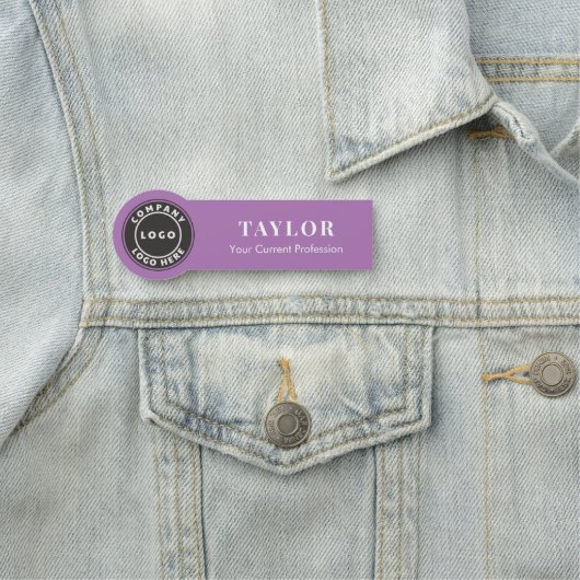 Custom Business Logo Company Employee Naamplaatje (In situ)