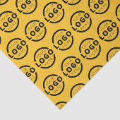 Custom Business Logo Company, gele Tissuepapier (Detail)