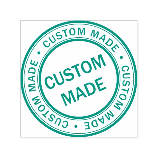 Custom Business Logo Company Green Zelfinktende Stempel (Design)