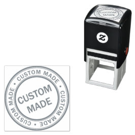 Custom Business Logo Company Grey Zelfinktende Stempel