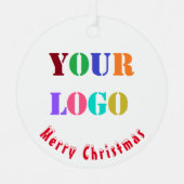 Custom Business Logo Company Kerst Ornament (Voorkant)