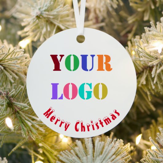 Custom Business Logo Company Kerst Ornament (Insitu)