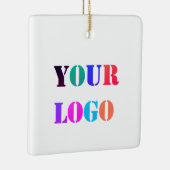 Custom Business Logo Company Kerst Ornament (Rechts)
