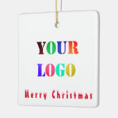 Custom Business Logo Company Kerst Ornament (Links)