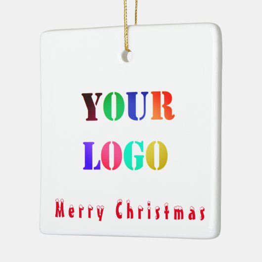 Custom Business Logo Company Kerst Ornament (Links)