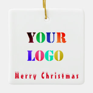 Custom Business Logo Company Kerst Ornament