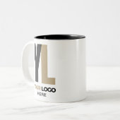 Custom Business logo Company merk Swag Tweekleurige Koffiemok (Voorkant links)