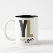 Custom Business logo Company merk Swag Tweekleurige Koffiemok (Links)