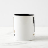 Custom Business logo Company merk Swag Tweekleurige Koffiemok (Center)