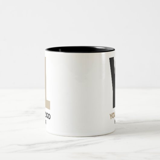 Custom Business logo Company merk Swag Tweekleurige Koffiemok (Center)