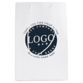 Custom Business Logo Company met tekst Medium Cadeauzakje (Voorkant)