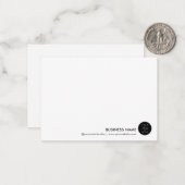 Custom Business Logo Company Notitiekaartje (Voorkant / Achterkant in situ)