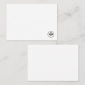 Custom Business Logo Company Notitiekaartje (Voorkant / Achterkant)