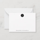 Custom Business Logo Company Notitiekaartje (Achterkant)