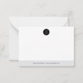 Custom Business Logo Company Notitiekaartje (Achterkant)