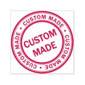 Custom Business Logo Company Red Zelfinktende Stempel (Design)