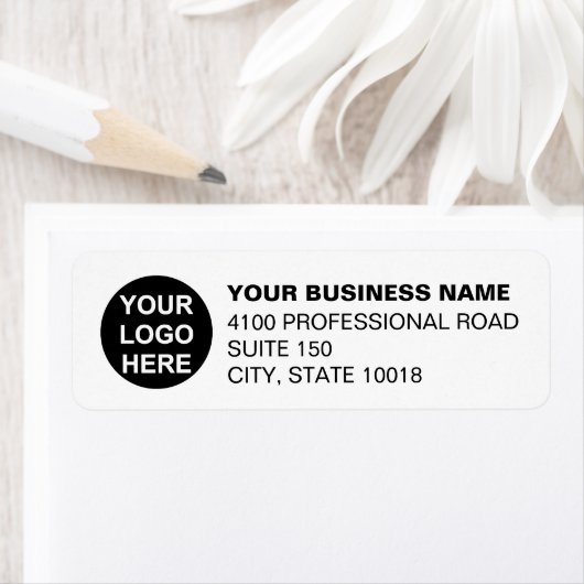 Custom Business Logo Company Return Address Etiket (Insitu)