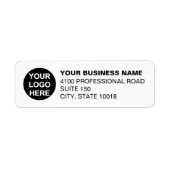Custom Business Logo Company Return Address Etiket (Voorkant)