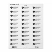 Custom Business Logo Company Return Address Etiket (Full Sheet)