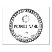 Custom Business Logo Company Rubberstempel (Afrduk)