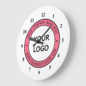 Custom Business Logo Company Stamp Personalized - Grote Klok (Hoek)