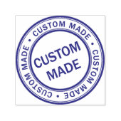 Custom Business Logo Company Violet Paars Zelfinktende Stempel (Design)