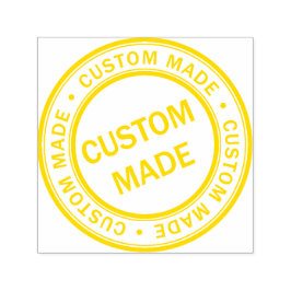 Custom Business Logo Company Yellow Zelfinktende Stempel