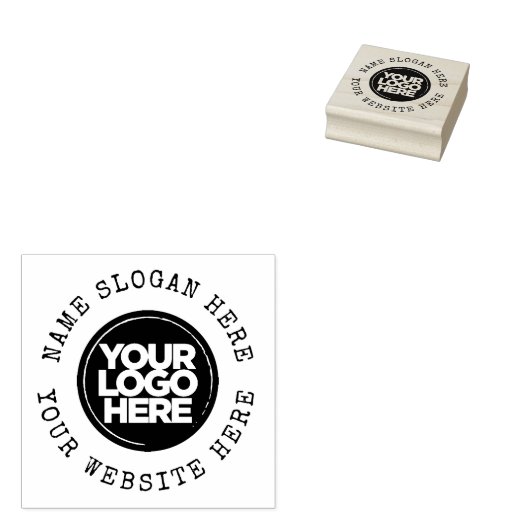 Custom Business Logo Cool Rubberstempel (Gestempeld)