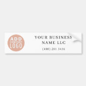 Custom Business Logo Corporate Car Fleet Bumpersticker (Voorkant)