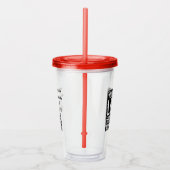 Custom Business Logo Corporate Company Modern Cool Acryl Drinkbeker (Rechts)