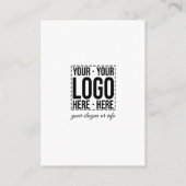 Custom Business Logo Corporate Company Modern Cool Advieskaart (Achterkant)