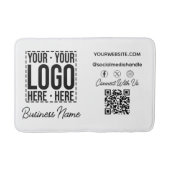 Custom Business Logo Corporate Company Modern Cool Badmat (Voorkant)