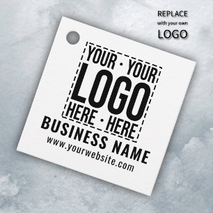 Custom Business Logo Corporate Company Modern Cool Bedankjes Labels
