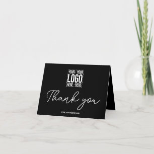 Custom Business Logo Corporate Company Modern Cool Bedankkaart