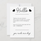 Custom Business Logo Corporate Company Modern Cool Bedankkaart (Voorkant)