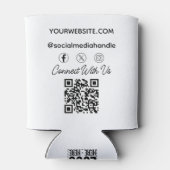 Custom Business Logo Corporate Company Modern Cool Blikjeskoeler (Achterkant)