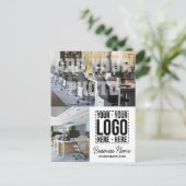 Custom Business Logo Corporate Company Modern Cool Briefkaart (Staand voorkant)