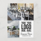 Custom Business Logo Corporate Company Modern Cool Briefkaart (Voorkant)
