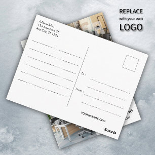 Custom Business Logo Corporate Company Modern Cool Briefkaart