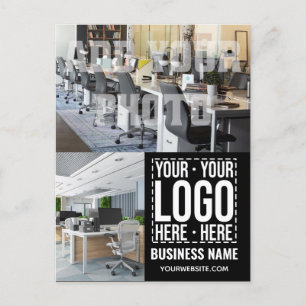 Custom Business Logo Corporate Company Modern Cool Briefkaart