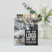 Custom Business Logo Corporate Company Modern Cool Briefkaart (Staand voorkant)