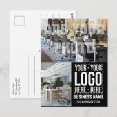 Custom Business Logo Corporate Company Modern Cool Briefkaart (Voorkant / Achterkant)