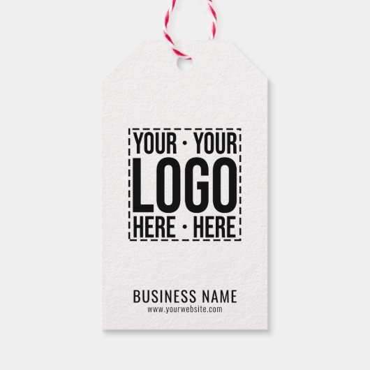 Custom Business Logo Corporate Company Modern Cool Cadeaulabel (Achterkant)