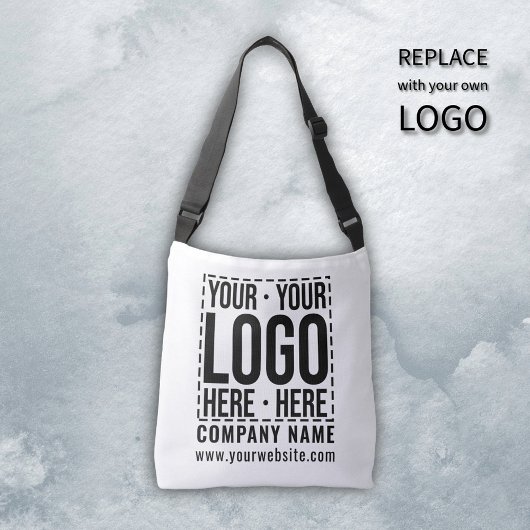 Custom Business Logo Corporate Company Modern Cool Crossbody Tas