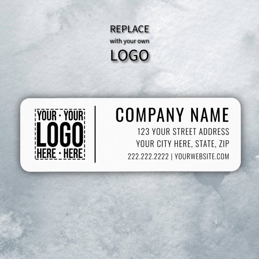 Custom Business Logo Corporate Company Modern Cool Etiket