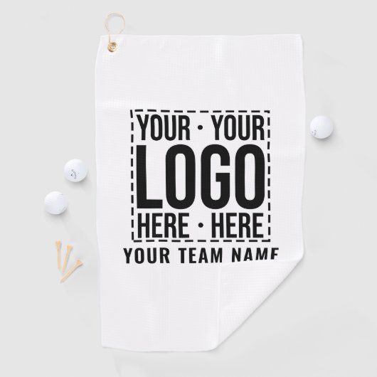 Custom Business Logo Corporate Company Modern Cool Golfhanddoek (Insitu)