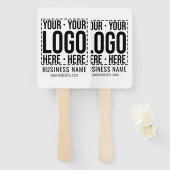 Custom Business Logo Corporate Company Modern Cool Handwaaier (Voorkant en achterkant)