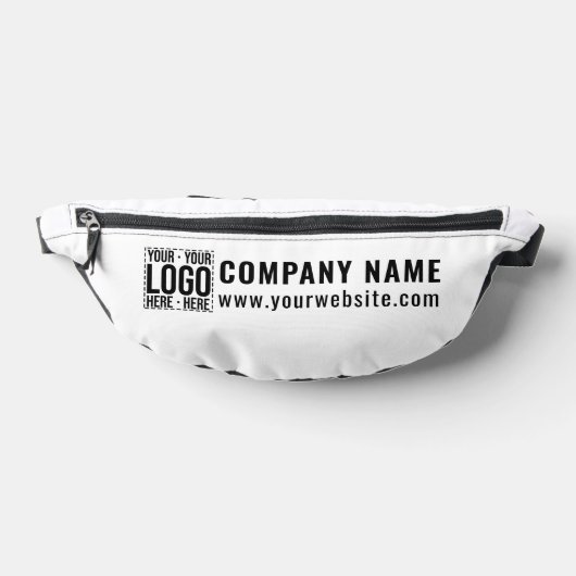 Custom Business Logo Corporate Company Modern Cool Heuptasje (Liggend)